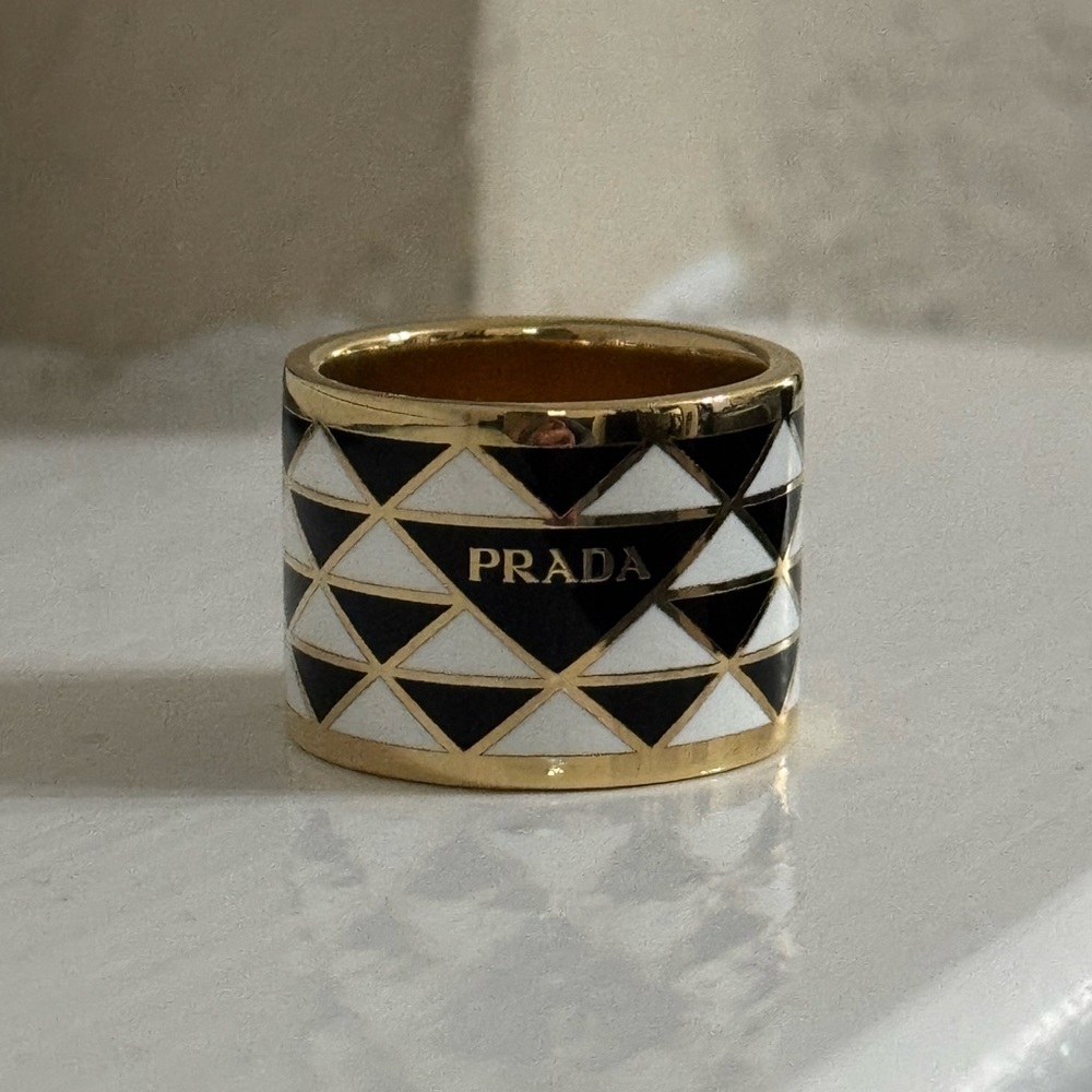 Prada Enameled Ring